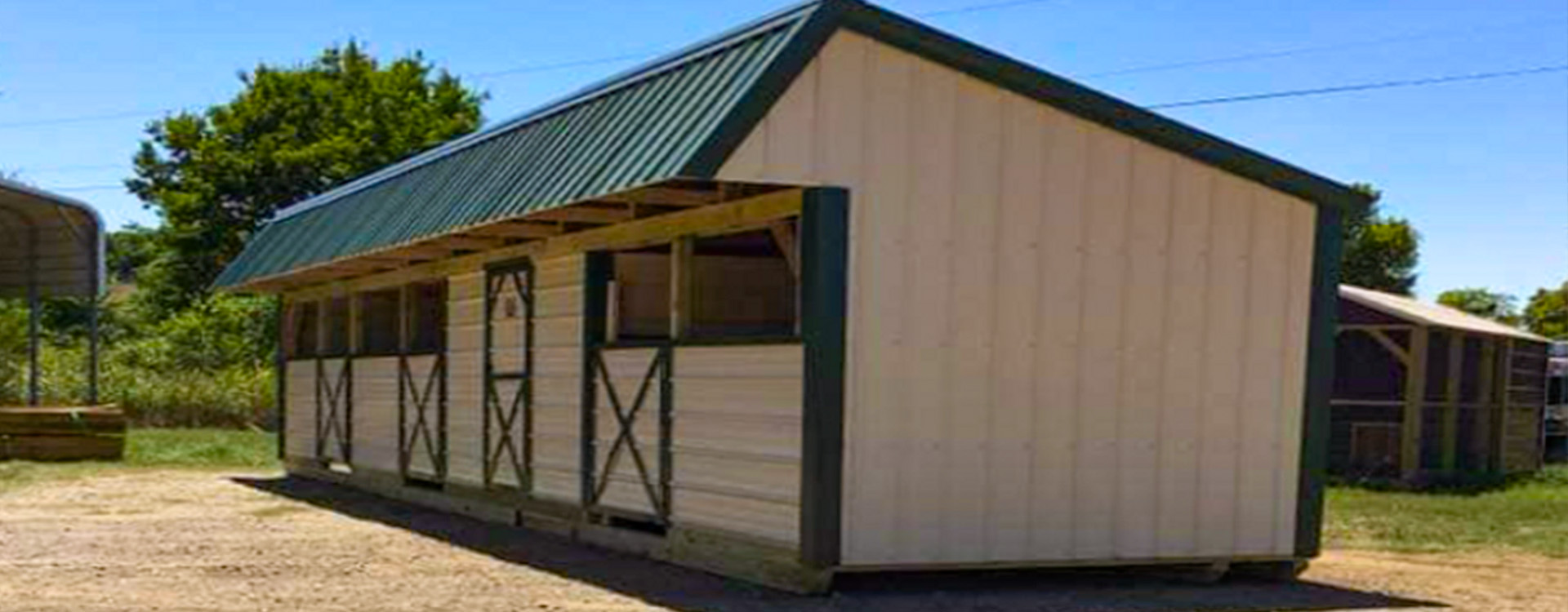 Loafing sheds in Oktaha, OK